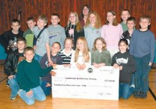 Last year's fourth graders  from Carbonado gladly accepted a $25