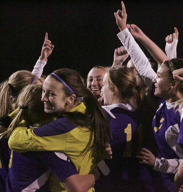 The Sumner High girls soccer team won the 2A state crown for the second consecutive year Saturday at Shoreline Stadium. The Spartans beat Bellingham 2-0. Full story  on page 3.