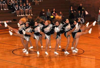 Members of the BLHS/SHS dance team perform. The team is headed to the state competition in Yakima this weekend.