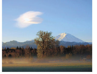 Majestic Mount Rainier looms above the Plateau. This morning image was captured by Buckley resident Perry D’Armond the morning of April 20.