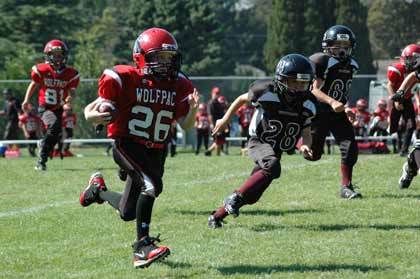 The Valley Wolfpack of Sumner and the Enumclaw Wolverines squared off in competition Sept. 12 at Pete's Pool stadium in Enumclaw. The Wolfpack dominated the series.