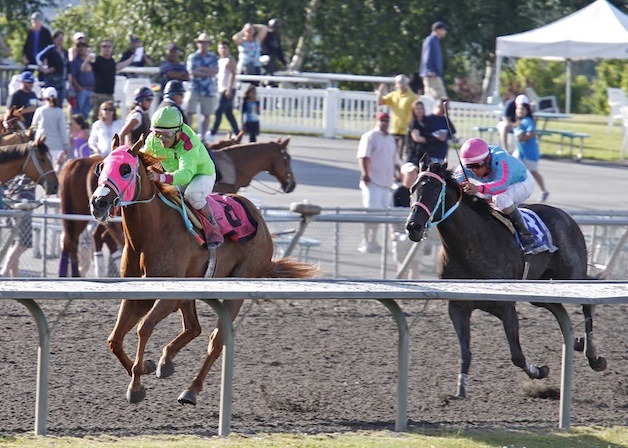 Del Rio Harbor draws off from stable mate Noosito in Sunday's $50