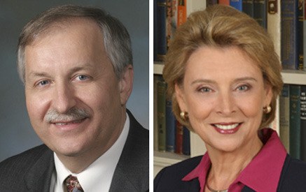 Speaker of the House Frank Chopp and Gov. Chris Gregoire