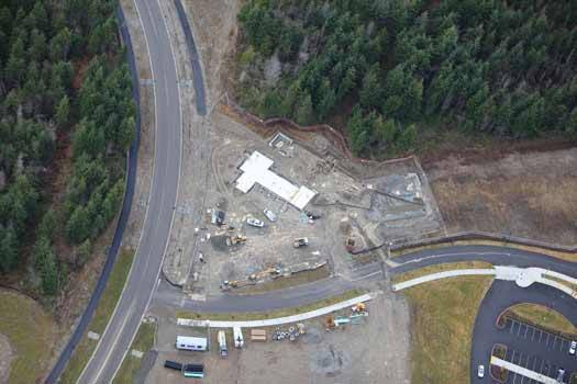 Construction continues on the new Welcome Center