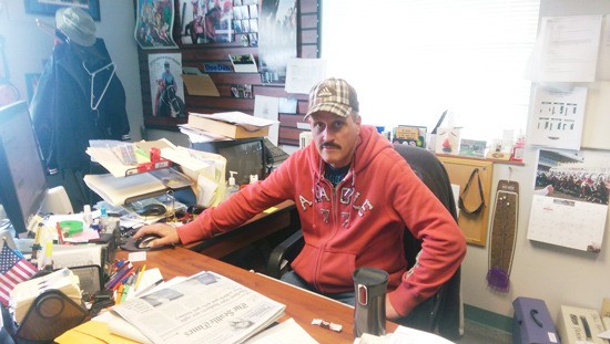 Bret Anderson in his office at Emerald Downs