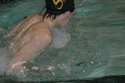 Sumner's Sam Riggsby posted a season-best time in the 100-yard breaststroke.