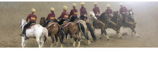 The Enumclaw High equestrian team’s drill team finished fourth