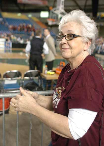 Kathryn Engebretsen enjoyed being part of the Enumclaw community fan support during the state tournament.