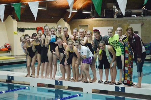 The Enumclaw girls swim and dive took home the first-place crown at the South Puget Sound League championships.