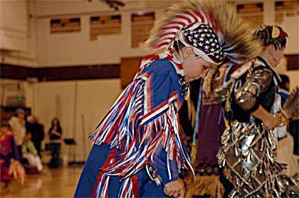 The Enumclaw High gymnasium came alive Friday night with the sights and sounds of the annual Pow-Wow