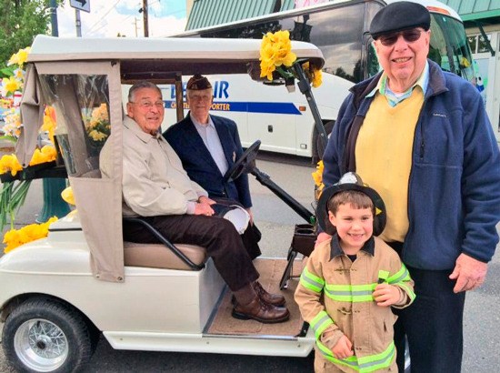 Dave Enslow and his grandson.