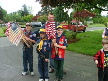 Members of the local Cub Scout Pack helped prepare the Sumner Cemetery for Monday's annual Memorial Day Service.