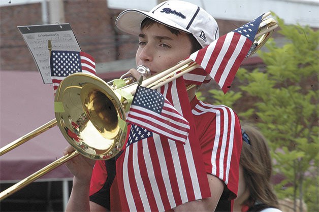 Enumclaw’s Stars and Stripes Parade took to Cole Street at noon Thursday. The parade featured dozens of kids on bikes