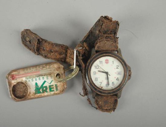 The Swiss Army Watch found with the remains of a hiker on Mt. Sai.