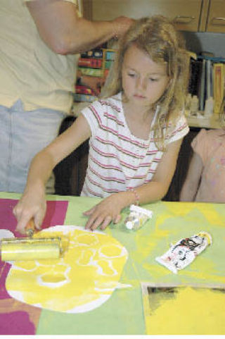 Brooke Nesbitt rolled her way into the art world during Elk Ridge Elementary School’s art day May 29. Students spent the day rotating through classrooms with a different art lesson in each. The second half of the day