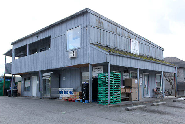 The food bank building hasn’t been painted in 13 years, ever since the Boney Lake Resource Center took over operations. Photo by Ray Still.