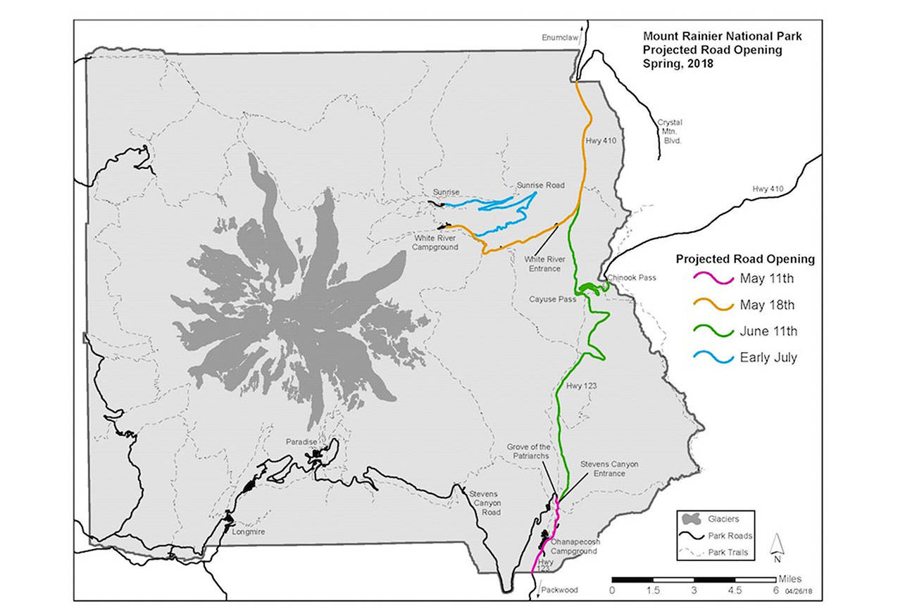 Mount Rainier Announces Projected Road Opening Dates Mount Rainier   11686302 Web1 Passes Opening T 