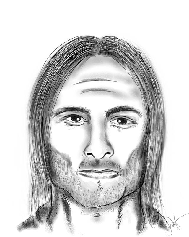 A sketch of the suspect. Image courtesy King County Sheriff’s Office.