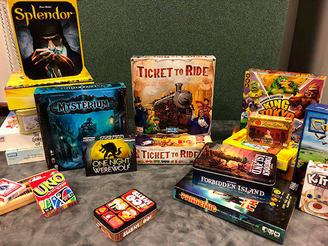 Many Enumclaw library programs are funded through KCLS, but others — like the tabletop games programs for teens and adults — had the games bought for the library through the Lafromboise endowment. The library’s next Tabletop Tuesday event is Tuesday, Jan. 15. Image courtesy Enumclaw Library