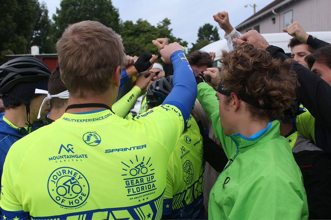 Fraternity bikers set off on country-long ride