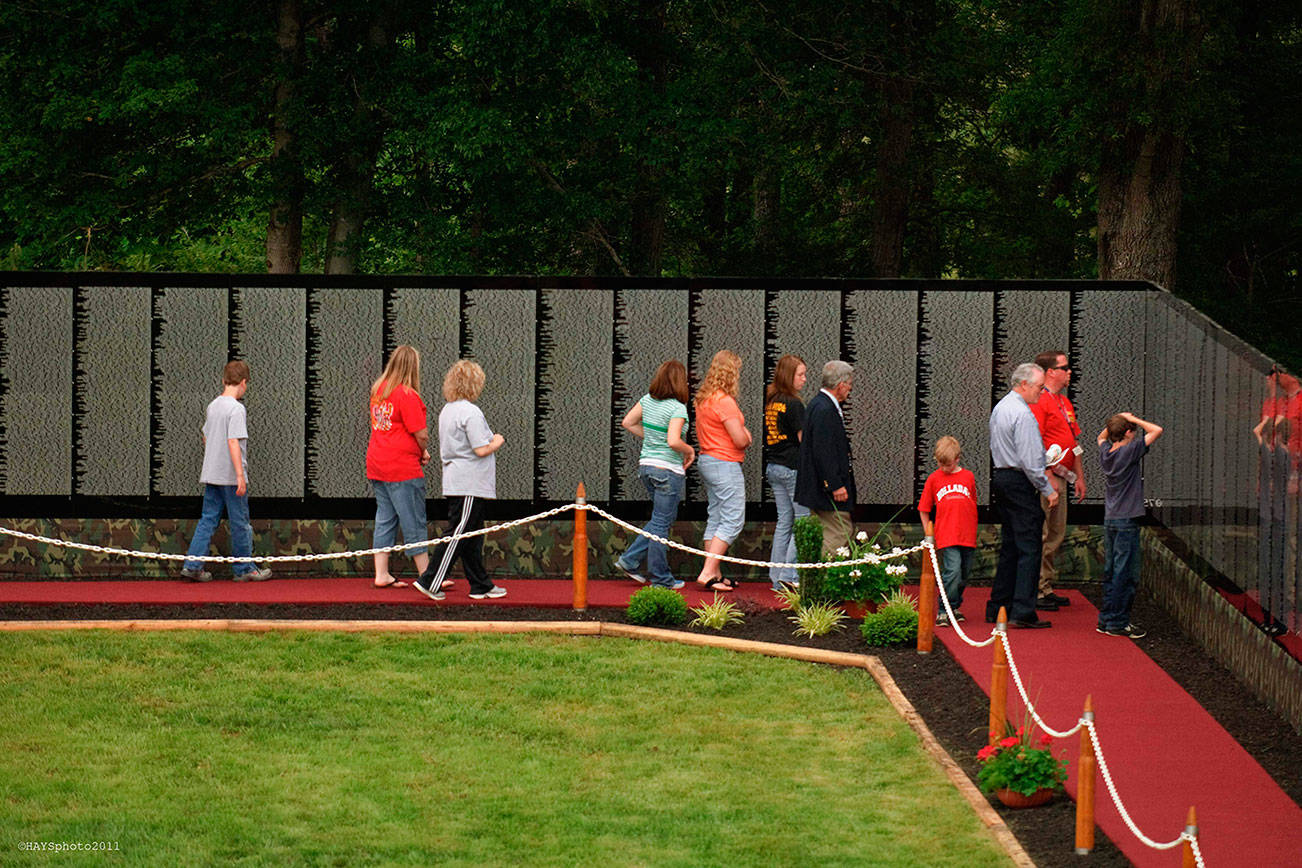 Replica of Vietnam Memorial making Enumclaw stop