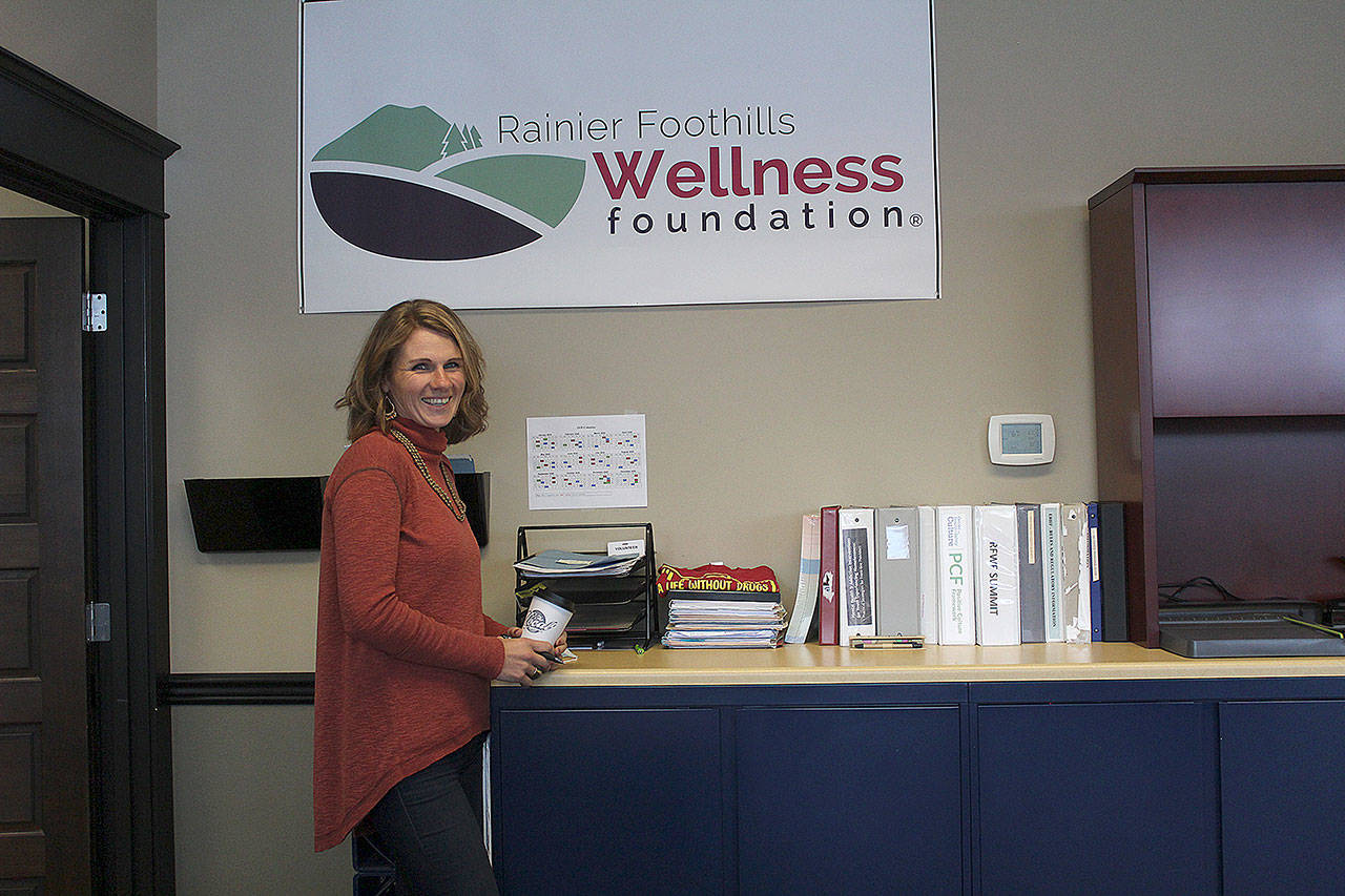 Sara Stratton is the new executive director of the Rainier Foothills Wellness Foundation. Photo by Ray Miller-Still