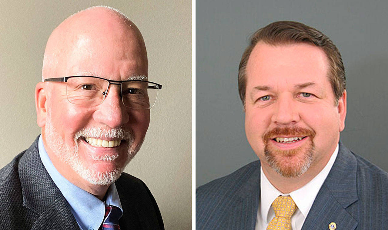 Legislative District 31 Position No. 2 candidates Tom Clark and Eric Robertson