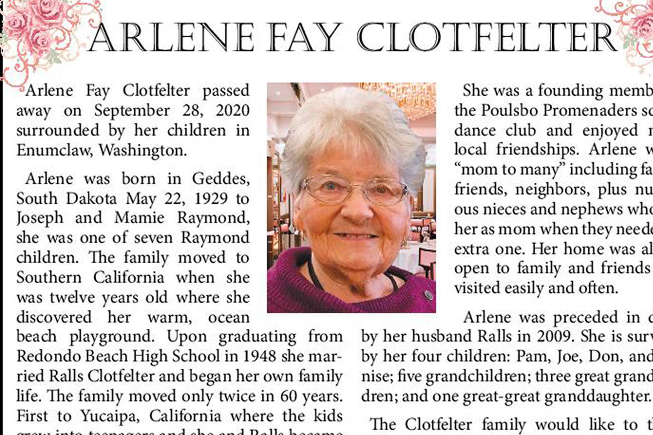 Arlene Fay Clotfelter | Obituary