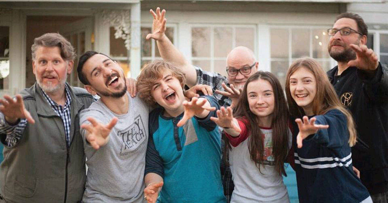 From right to left, executive producer Jason Connelly, director and screenwriter Sylas Dall, actor Morgan Chandler (who plays Sam), co-writer and producer Bry Troyer, Eden Campbell (Cheddar), star Mary Madaline Roe (Jessica), and director of photography James Winters. Courtesy photo