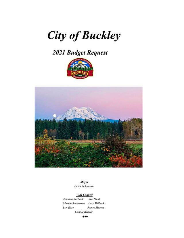 The city of Buckley recently approved the 2021 budget during its Nov. 24 council meeting. Courtesy image