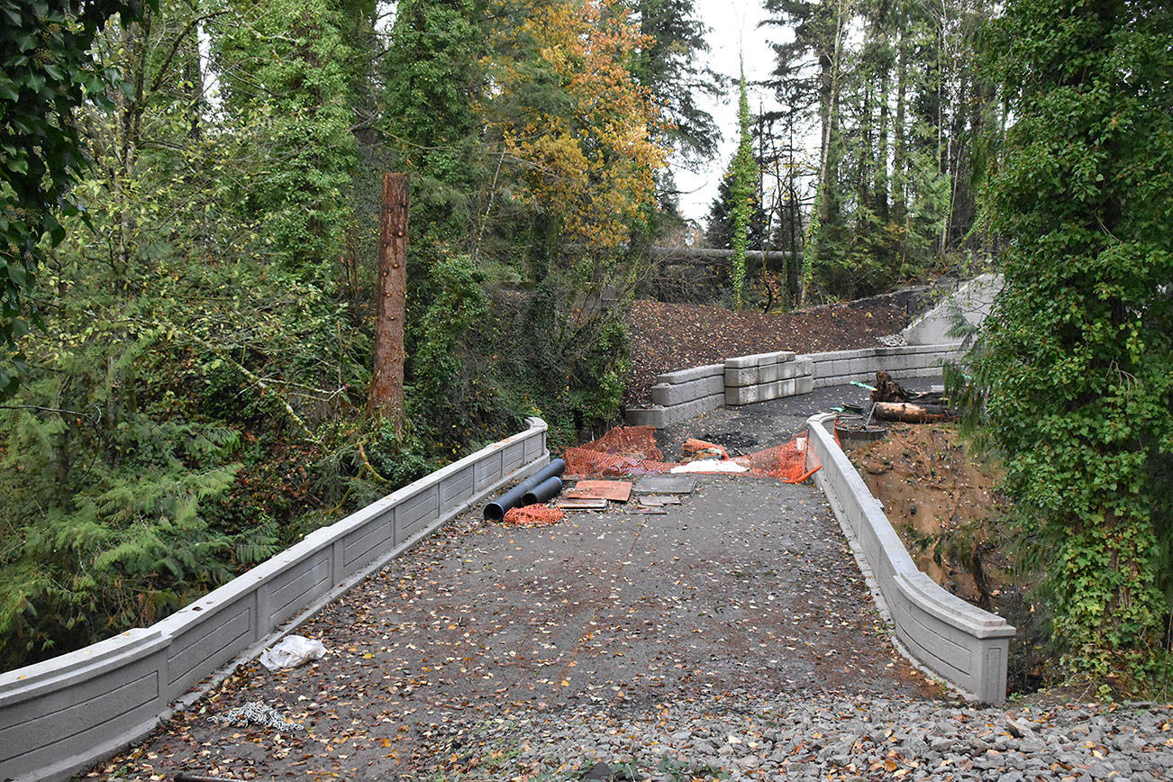 The current Enumclaw section of the Foothills Trail ends at the historic Boise Creek Bridge. That will be the end of the line until a bridge across the White River is added, a step not expected until perhaps 2023. Photo by Kevin Hanson