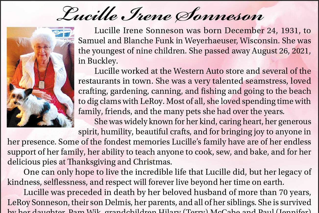 Lucille Irene Sonneson