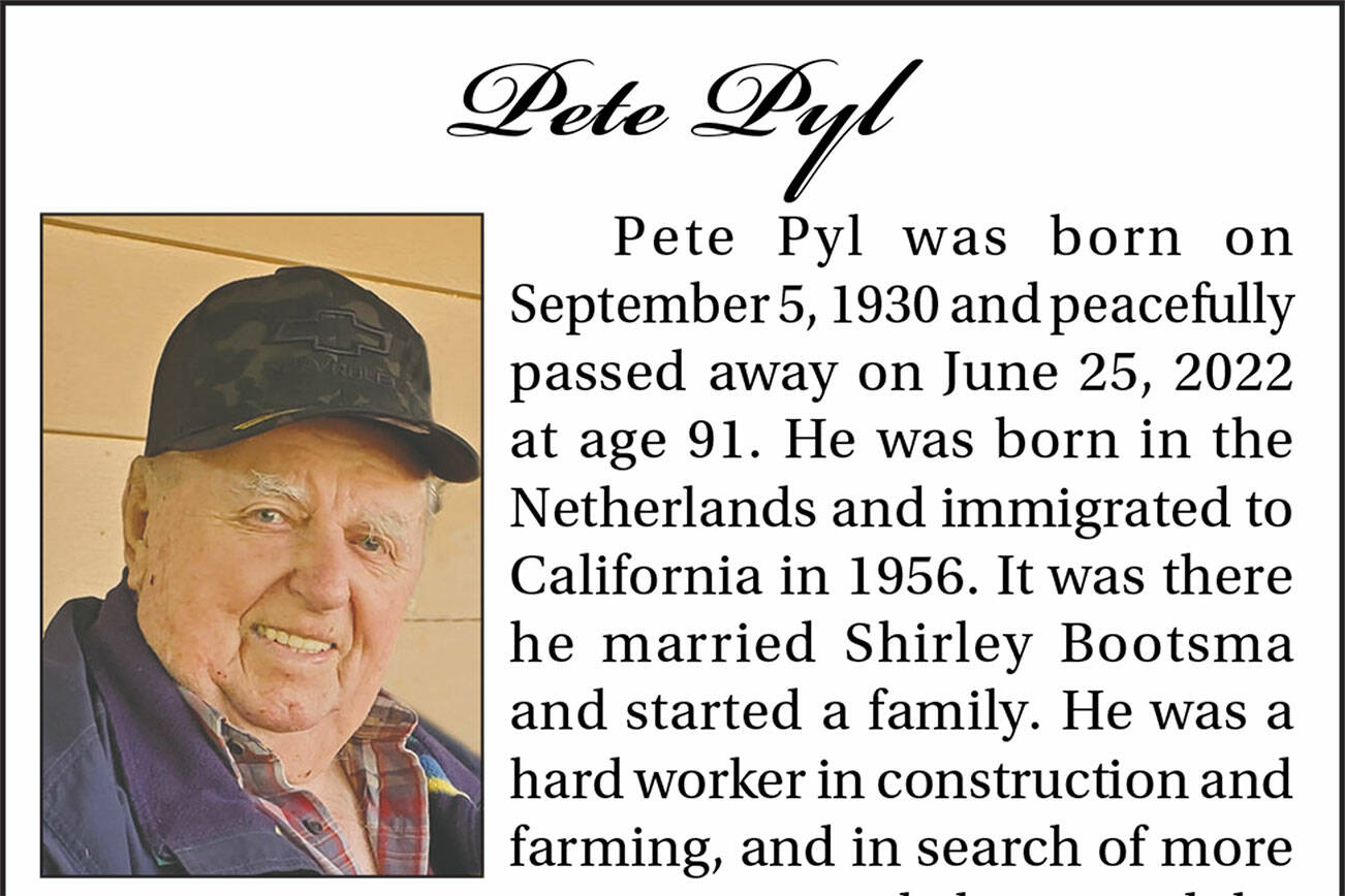 Pete Pyl died June 25, 2022 at the age of 91.