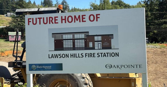 A new fire station at 26051 Lawson Street in Black Diamond should be complete in about a year. Courtesy photo