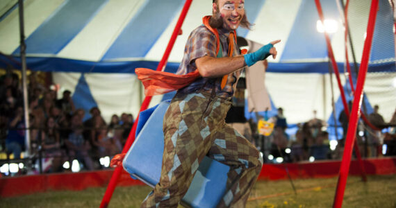 Photo courtesy Culpepper & Merriweather Circus 
Leo Acton has been a clown since 1998, and has been with the Culpepper & Merriweather Circus for a decade.