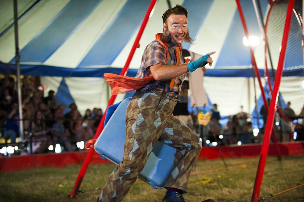 Leo Acton has been a clown since 1998, and has been with the Culpepper & Merriweather Circus for a decade. Photo courtesy Culpepper & Merriweather Circus