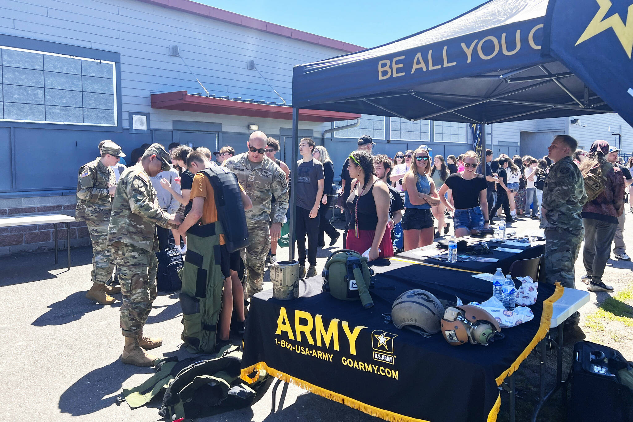 Among some of the vendors at the EHS Career and Cultural Festival were some big names like the U.S. Army, Boeing, Virginia Mason Franciscan Health, and more. Photos courtesy Enumclaw School District