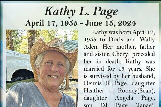 Obit for Kathy Page