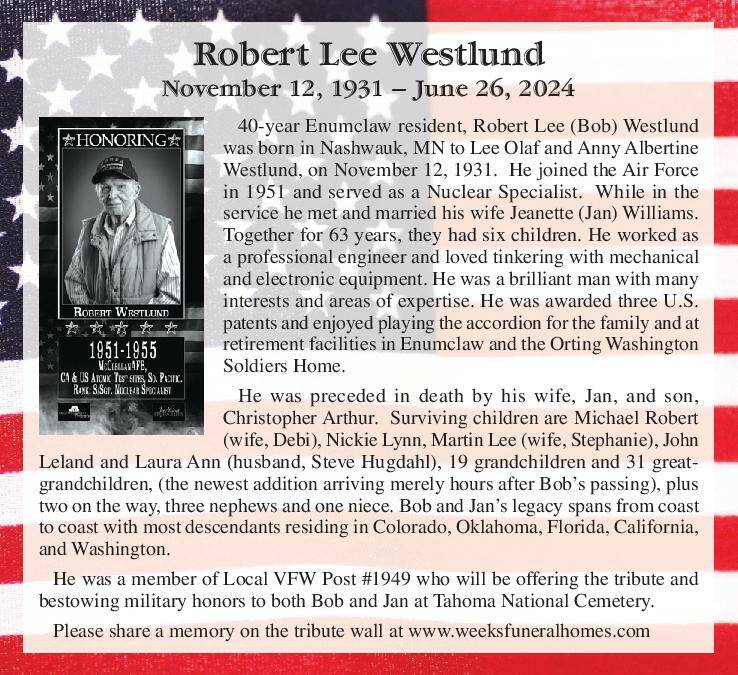 Robert Lee Westlund | Obituary
