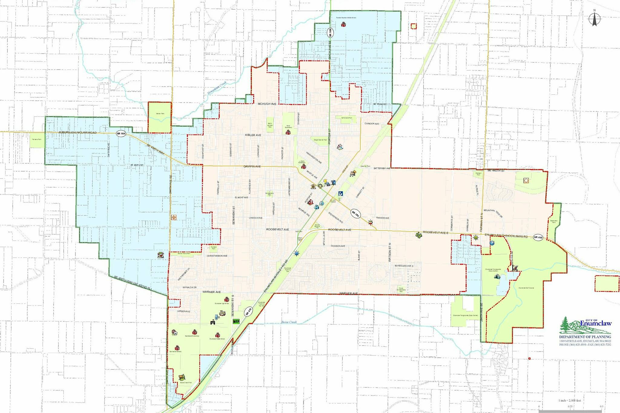 Single family homes in the city of Enumclaw saw a 16.6% increase in their assessed values this year. Image courtesy the city of Enumclaw