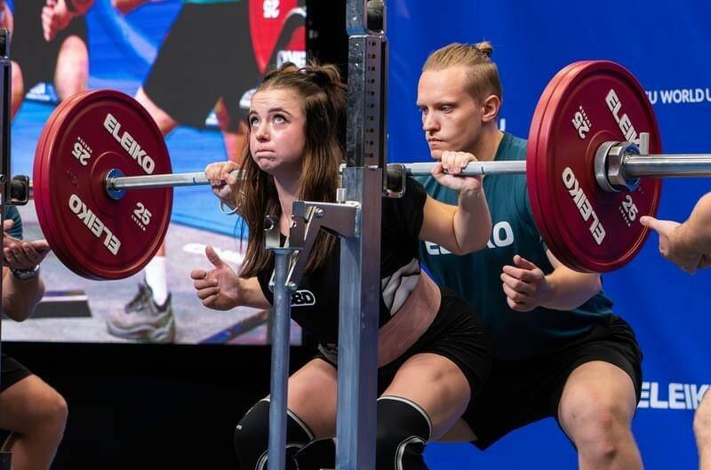 Contributed photo
White River grad Faith Anderson squatted 132.5 kilograms (292 pounds) during the Fédération Internationale du Sport Universitaire.