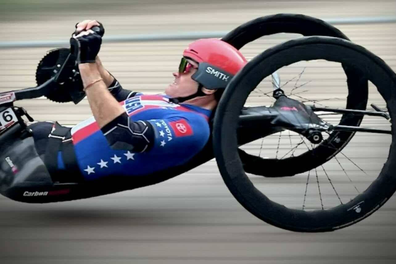 Enumclaw local Travis Gaertner has earned two gold medals at the Paralympics for basketball; since he took up cycling, he’s earned four bronze medals at the UCI Para-cycling Road World Championships. Contributed photo