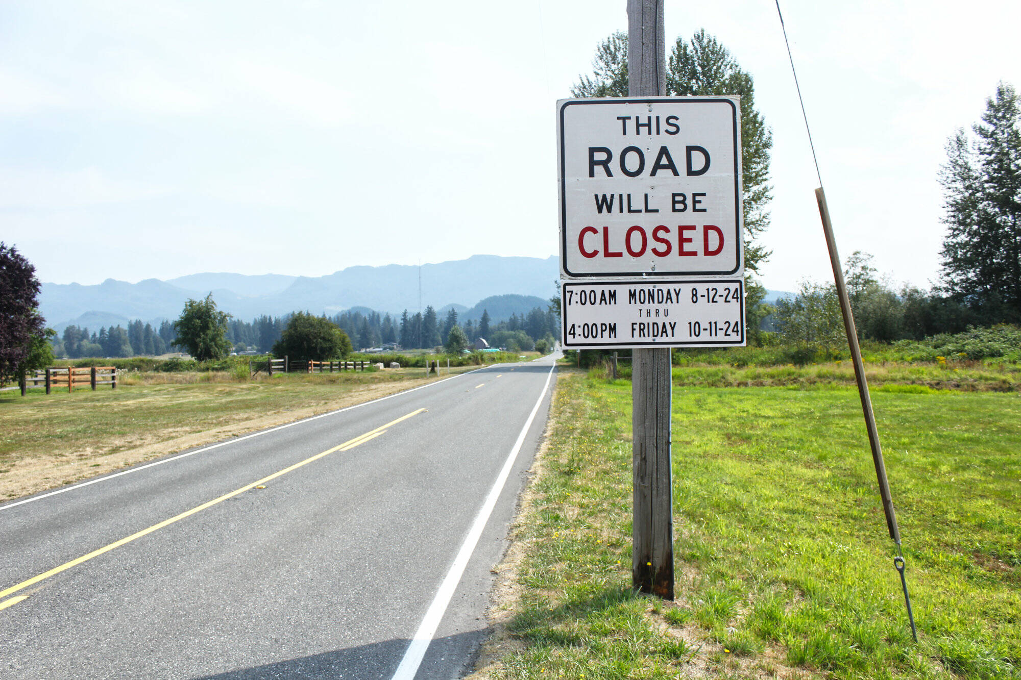 SE 432nd Street will be closed until Oct. 11. Photo by Ray Miller-Still