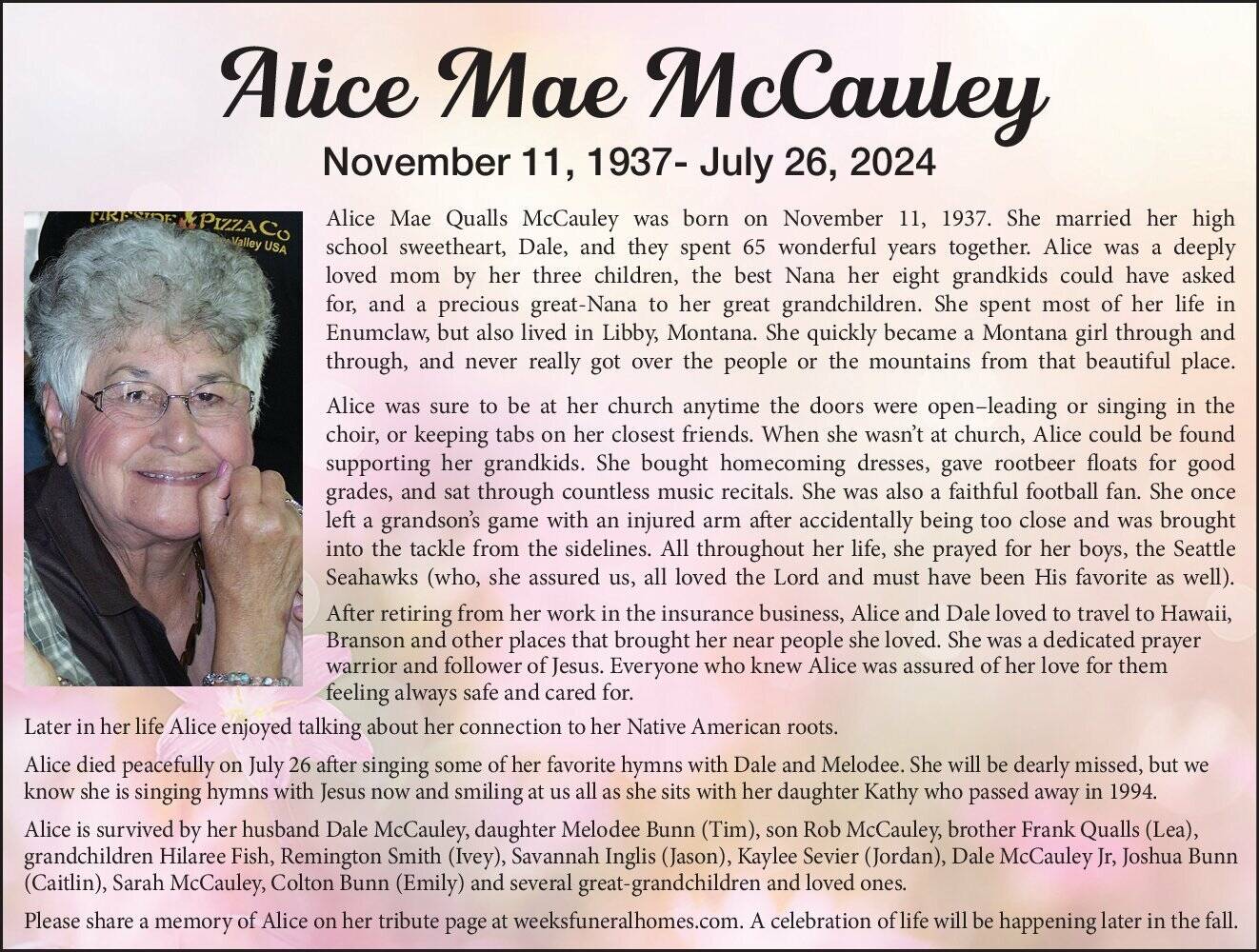 Alice McCauley