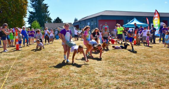 Kids playing field games during Black Diamond Labor Days. Photo courtesy Debbie Page