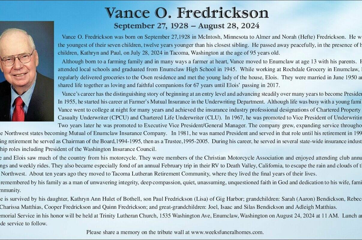 Vance Fredrickson