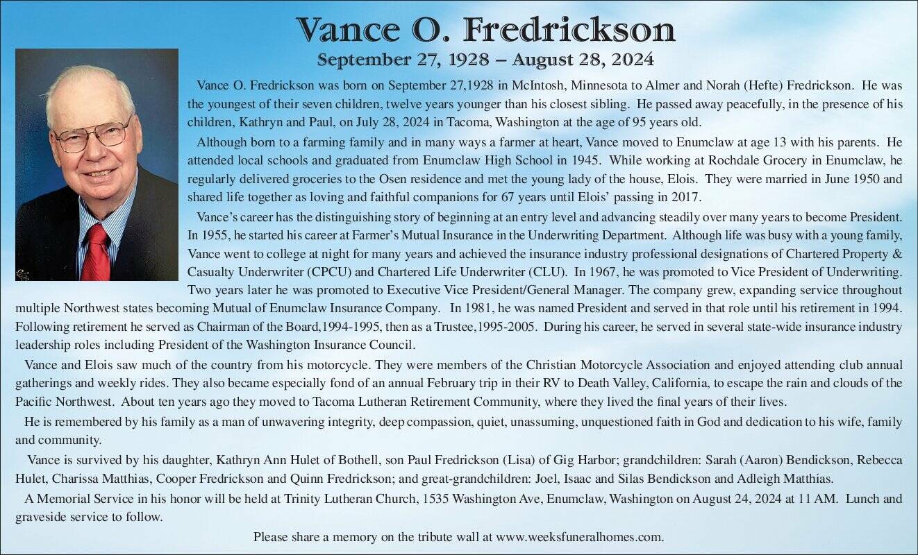 Vance Fredrickson