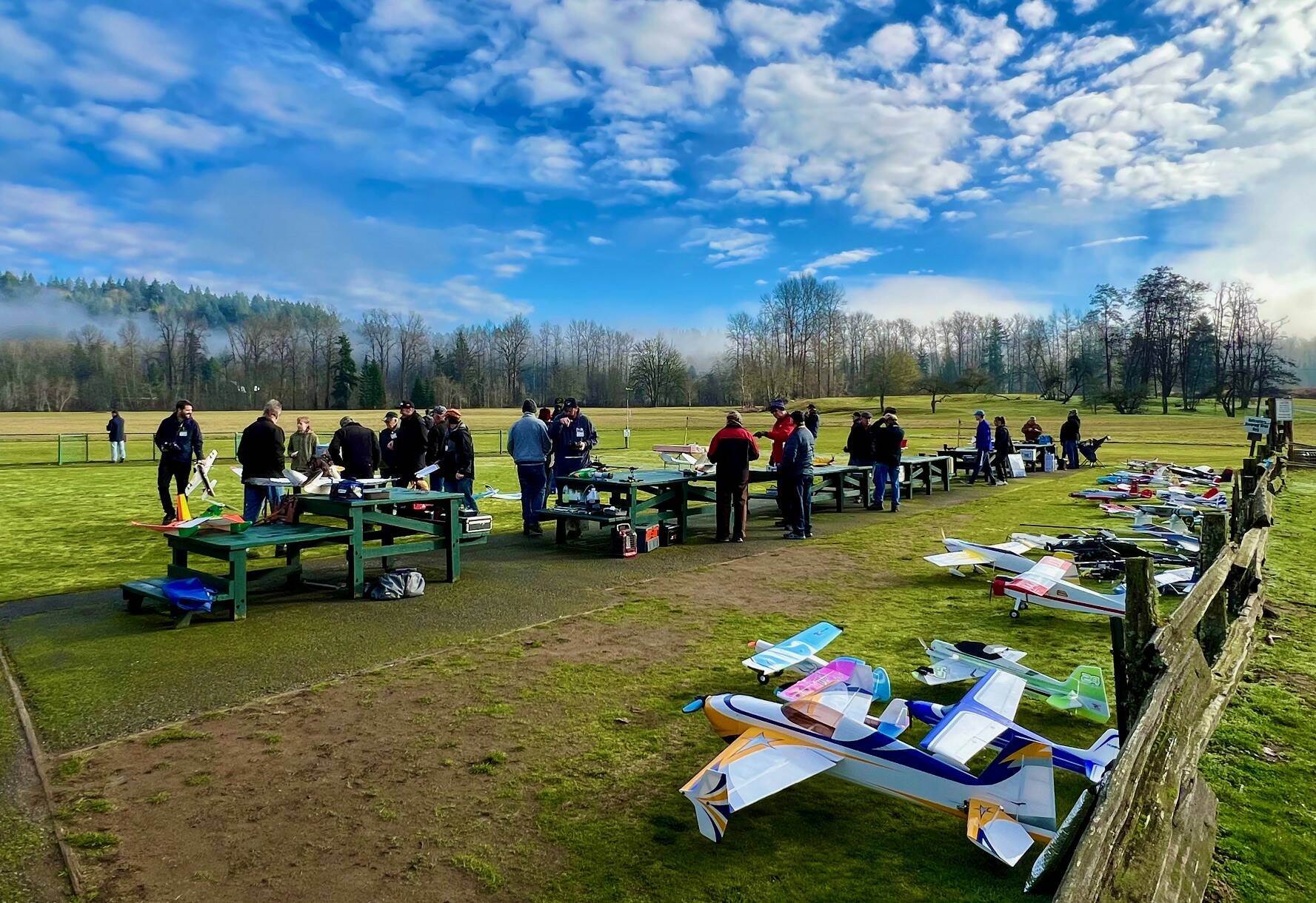 More than 100 flyers are current members of the Flaming Geyser Flyers, but more than 350 members have passed through the club over three decades. Photo courtesy Damian Floth