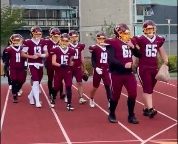 White River’s football team prepares for their recent game against Auburn Mountainview in this screenshot of a video posted by the White River Football Booster Club. Courtesy image