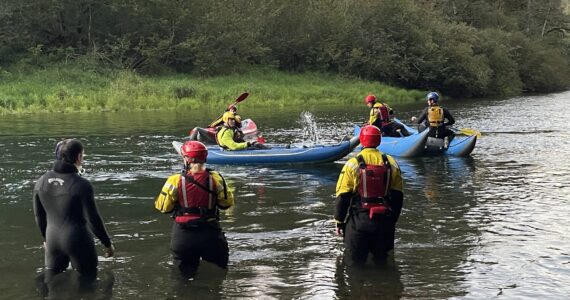 Swimmers, kayaks, and a Guardian One helicopter were unable to rescue Juan Martinez from downing on Sept. 21. Image courtesy Puget Sound Fire